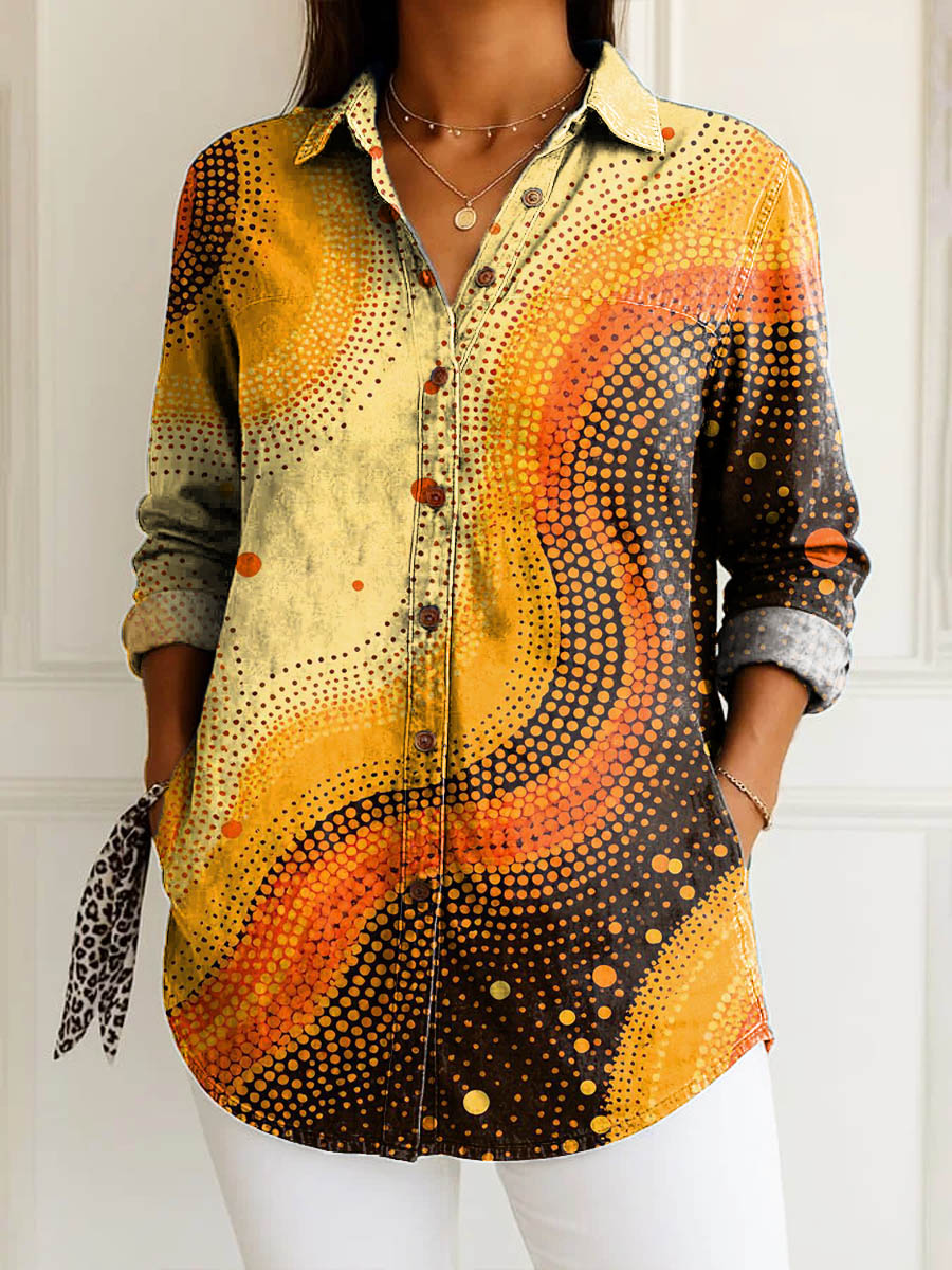 Lucille | Dotted Waves Shirt