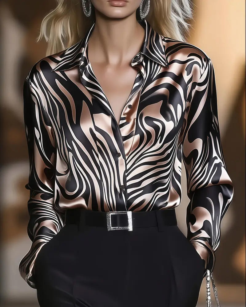 Milena | Elegant and Trendy Printed Shirt