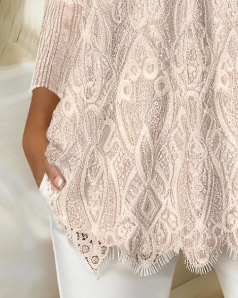 Macey | Square Neck Lace Underarm Top