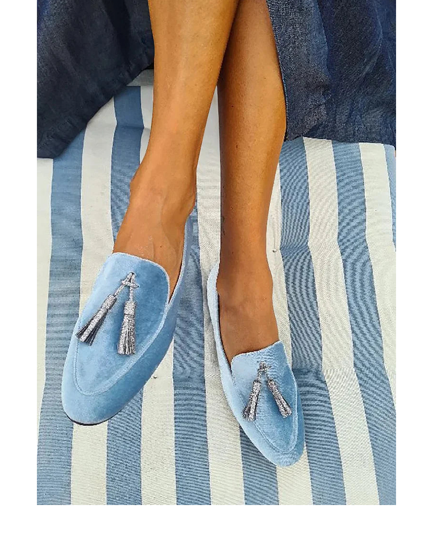 Hadley™ | Silver Tassel Slippers