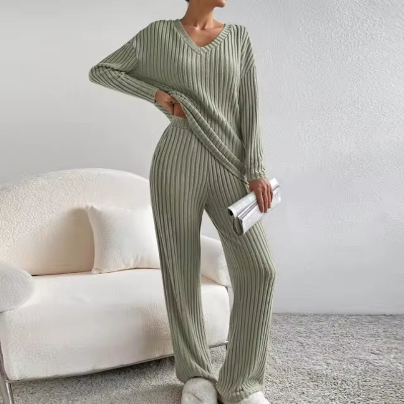 Theresa | Ribbed Knit Lounge Set