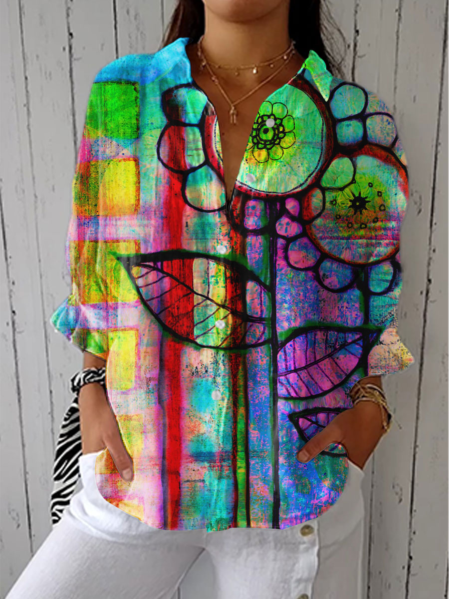 Brielle | Artistic Bloom Blouse