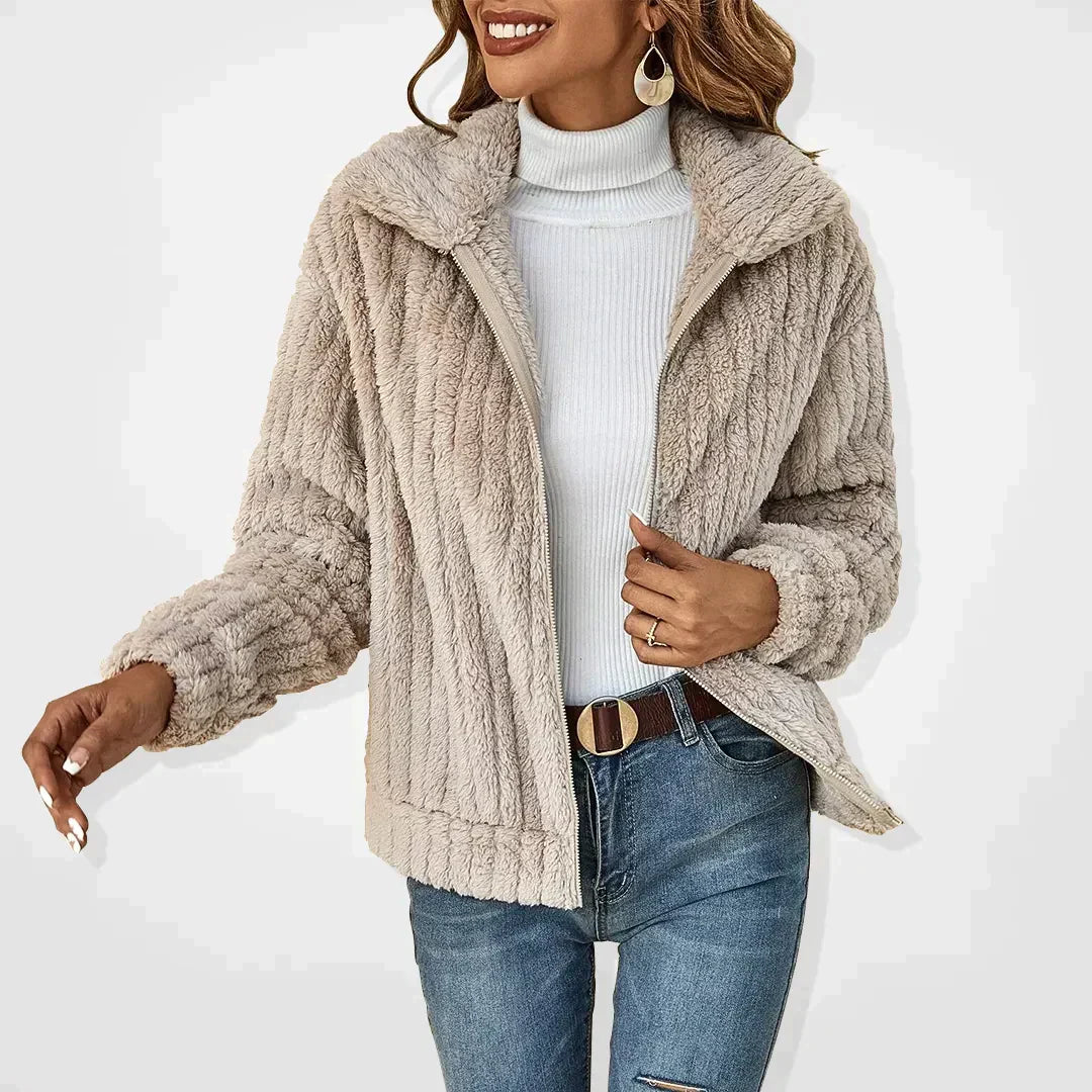 Iris | Elegant Faux Fur Jacket