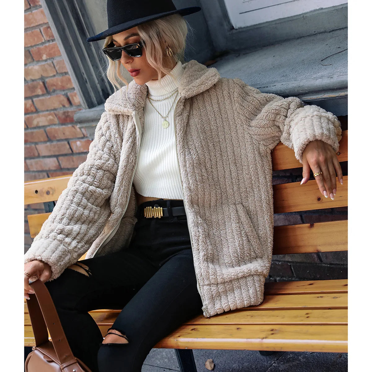 Iris | Elegant Faux Fur Jacket
