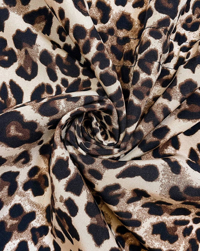 Carla | Reversible Hooded Coat with Leopard Print