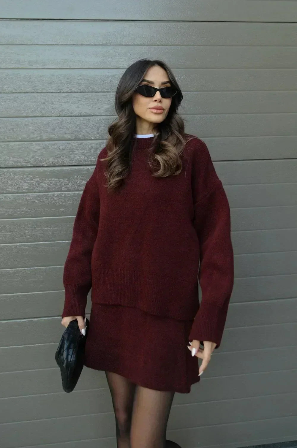 Zoey | Knitted Sweater Dress Set