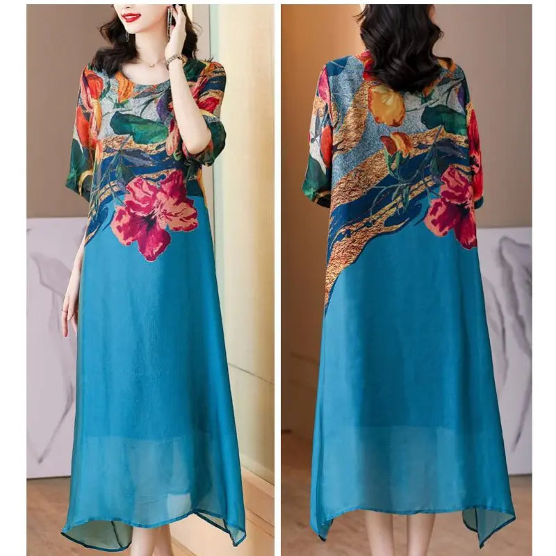 Debby | Elegant Dress with Floral Print