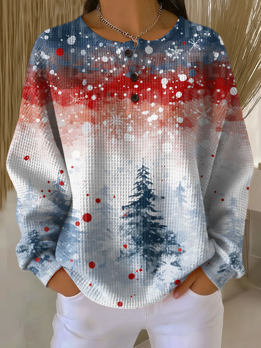 Rosemary | Christmas Sweater with Soft Pine Tree Pattern