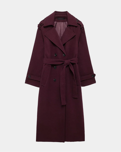 Marlowe™ | Burgundy Trench Coat