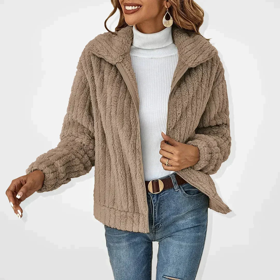 Iris | Elegant Faux Fur Jacket