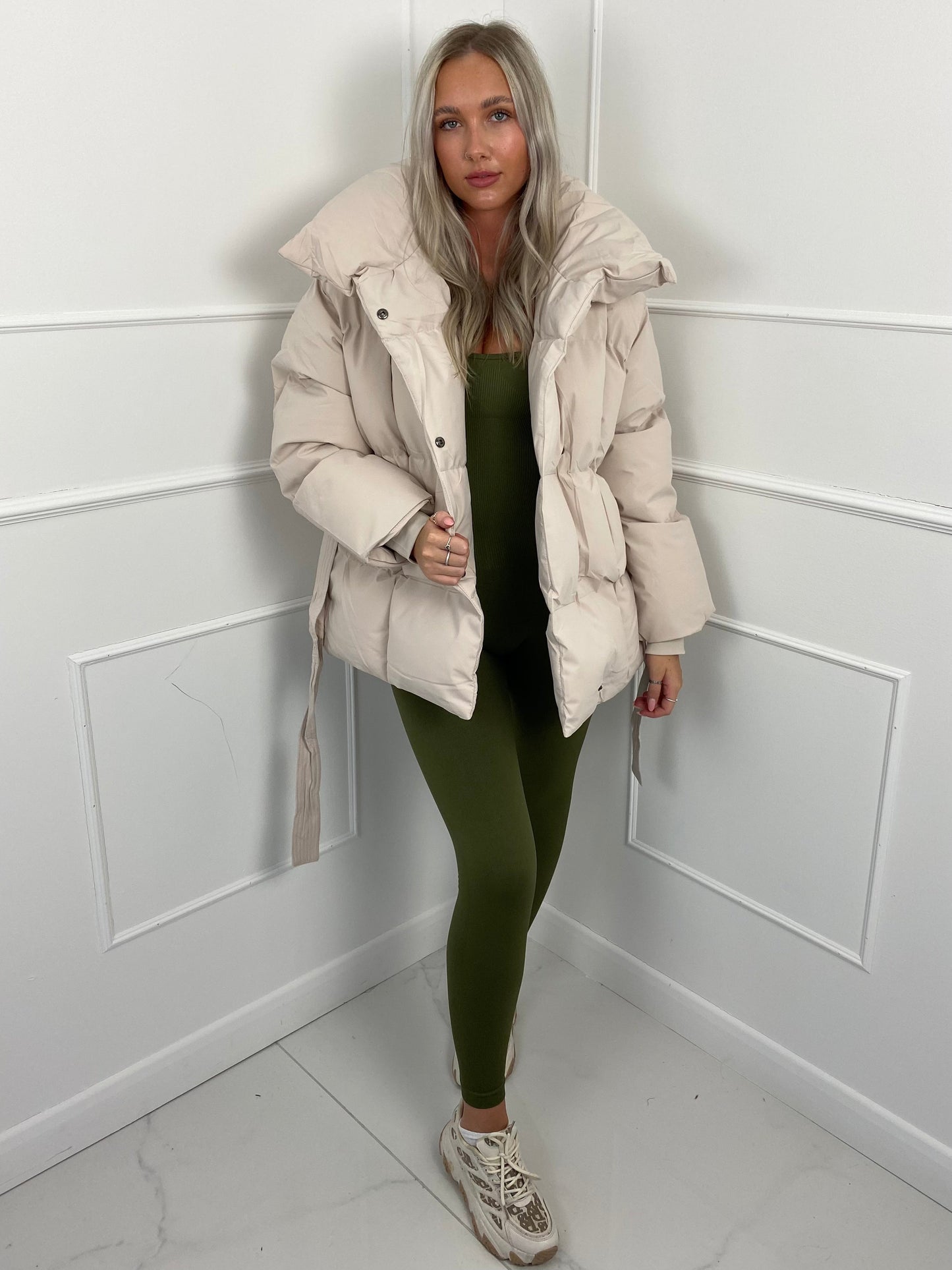 Jenna™ | Short Belted Puffer Jacket