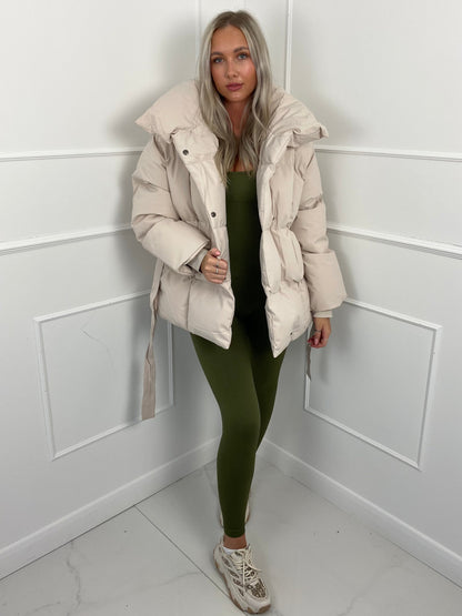 Jenna™ | Short Belted Puffer Jacket