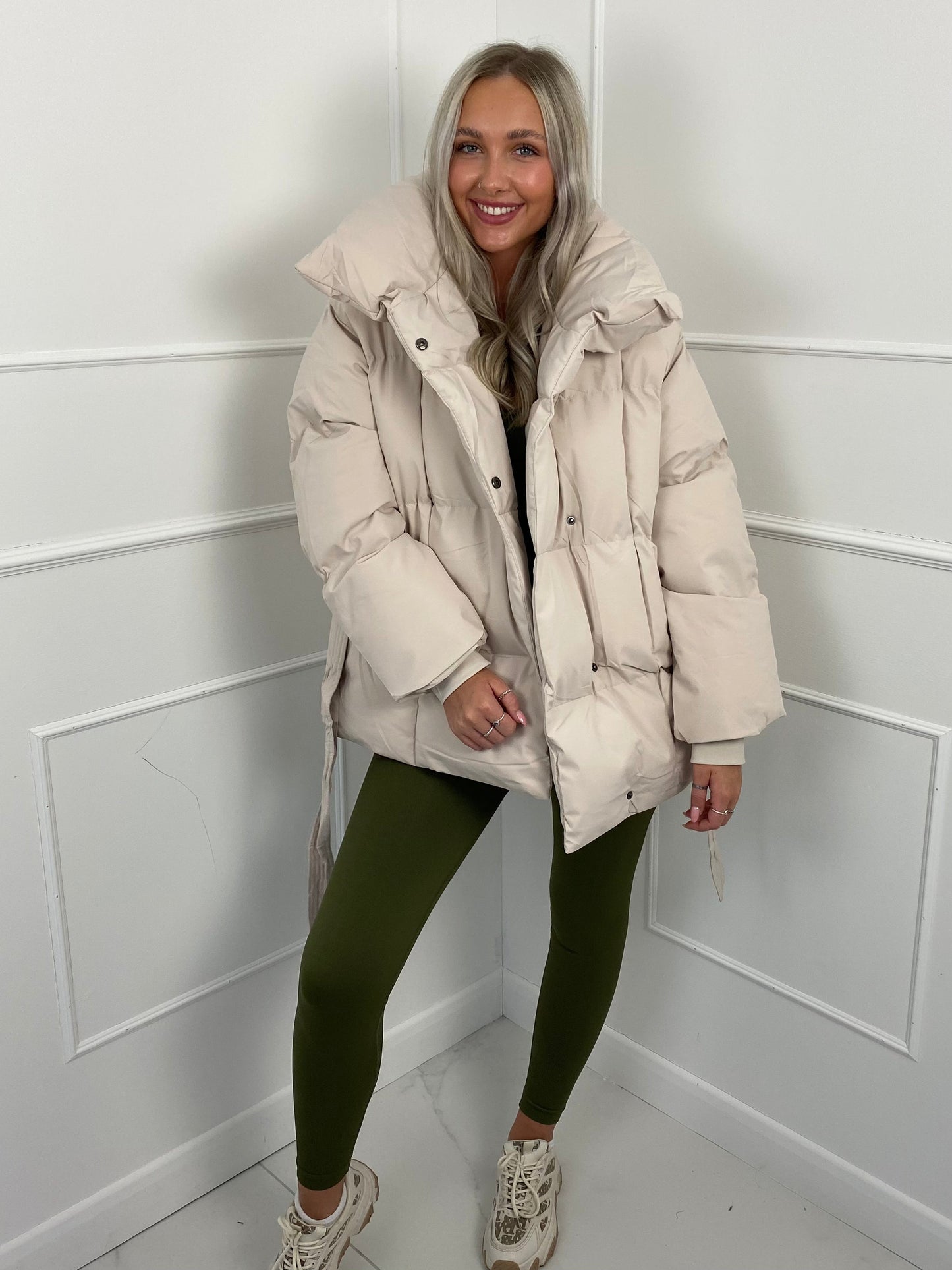 Jenna™ | Short Belted Puffer Jacket