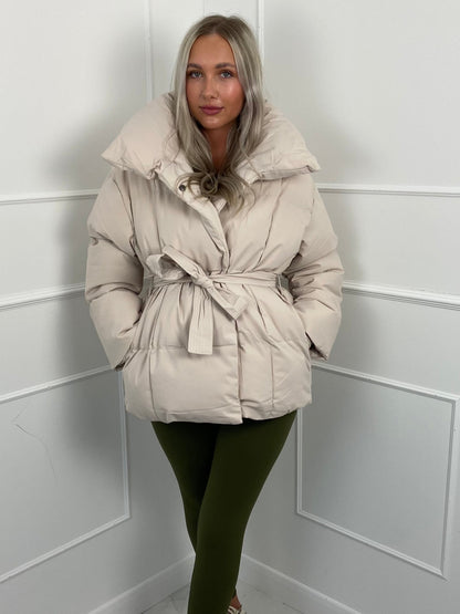 Jenna™ | Short Belted Puffer Jacket