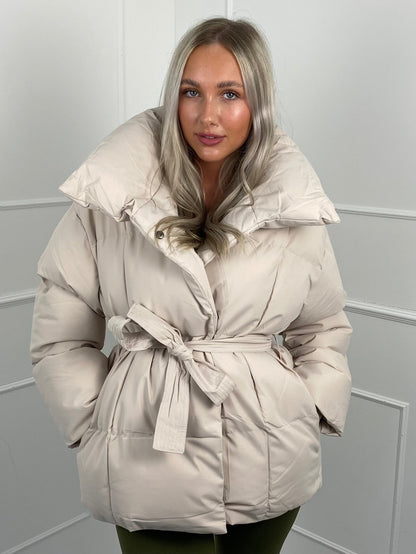 Jenna™ | Short Belted Puffer Jacket