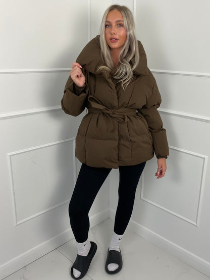 Jenna™ | Short Belted Puffer Jacket