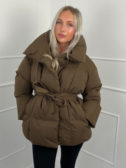 Jenna™ | Short Belted Puffer Jacket