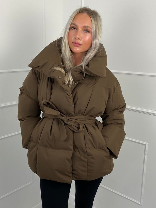 Jenna™ | Short Belted Puffer Jacket