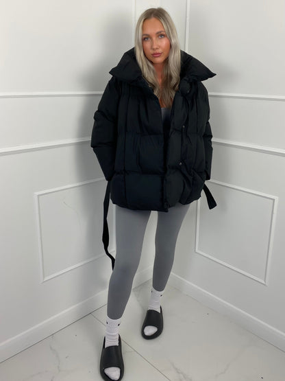 Jenna™ | Short Belted Puffer Jacket