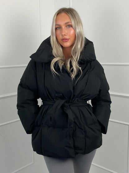 Jenna™ | Short Belted Puffer Jacket