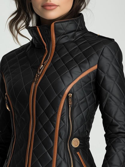 Marissa™ | Waist-Cinched Quilted Puffer Jacket